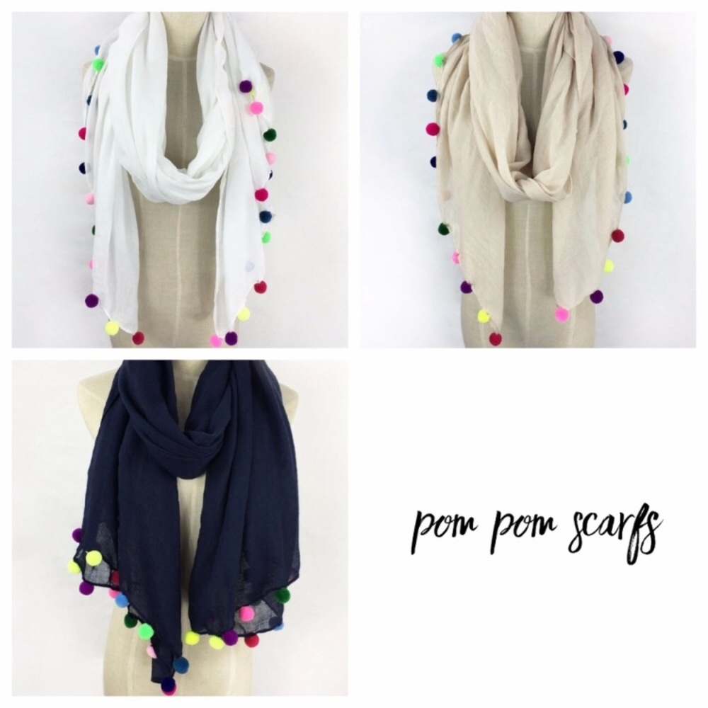 Atelier Sona Pom Pom Scarf